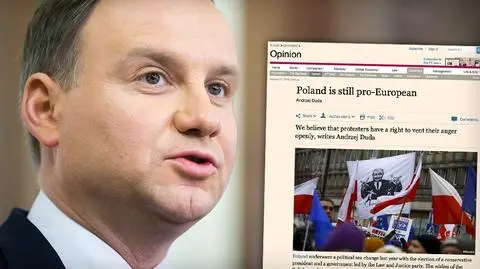 Prezydent Andrzej Duda w artykule dla "Financial Times"