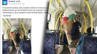 Zdjęcia pasażera z nietypowym "bagażem" szybko trafiły do sieci