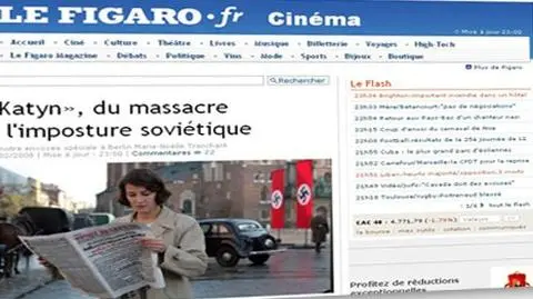 "Le Figaro" chwali "Katyń"