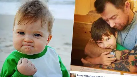 Znane z memów "dziecko sukcesu" zbiera pieniądze na leczenie taty