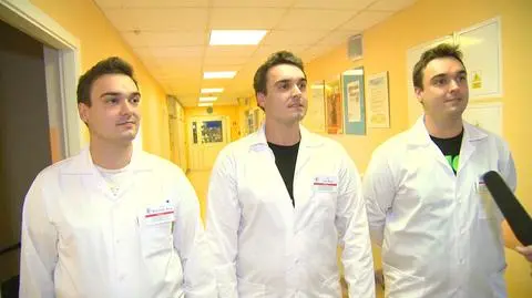 Trojaczki na oddziale noworodków