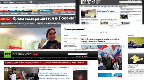 "Własnym oczom nie wierzę". Krym jak Kosowo, czyli rosyjskie media o referendum