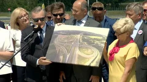 Wicepremier Piotr Gliński otworzył odcinek autostrady