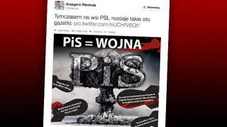 Ludowcy rozdają wyborcom ulotki ostrzegające przed rządami PiS