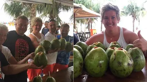 Anita Włodarczyk na brazylijskiej plaży