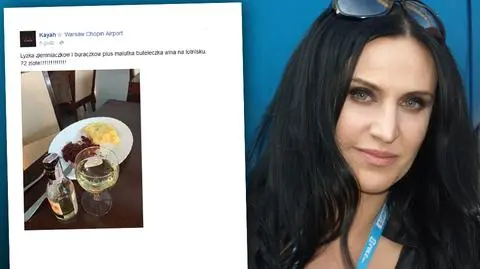 Kayah oburzona ceną zamówienia na warszawskim lotnisku