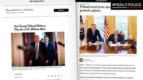 "New York Times" i "Washington Post" o wizycie Andrzeja Dudy