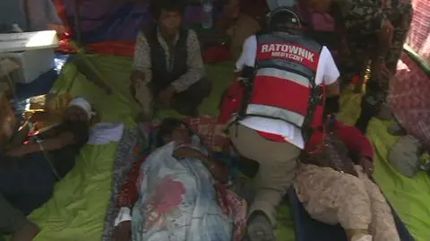 Powrót polskich strażaków z Nepalu