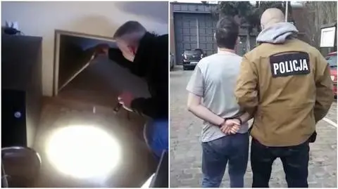 A 38-year-old man hid in a special chamber inside a wall. He was wanted by the police for scams