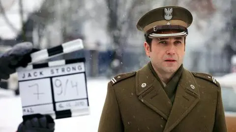 Marcin Dorociński na planie filmu "Jack Strong"