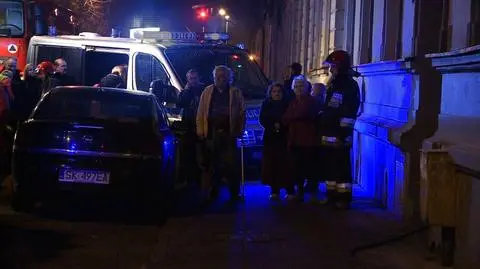 Pożar w kamienicy w centrum Katowic. Prawdopodobnie podpalenie