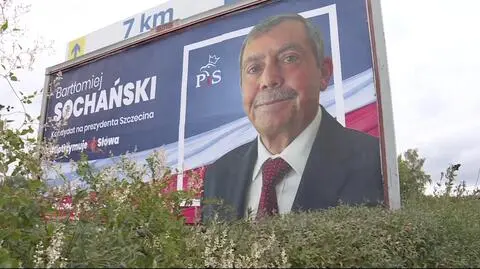 Szczecin: bilbord z Sochańskim w Zielonej Górze
