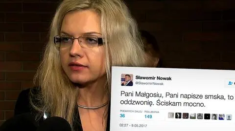 Małgorzata Wassermann dzwoni do Sławomira Nowaka