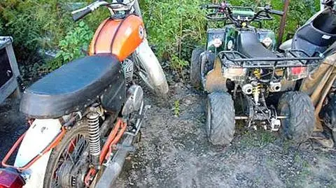 Na motorze i quadzie - rodzinna ucieczka przed policją