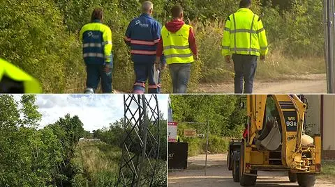 Straż miejska i policja w miejscu, gdzie ma być ukryty "złoty pociąg"
