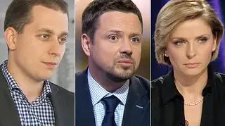 Cezary Tomczyk, Rafał Trzaskowski i Joanna Mucha 
