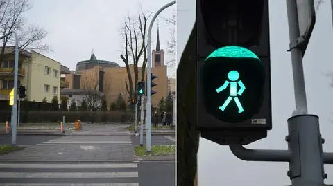 Przejście inne niż wszystkie. "To samochód czeka na zielone, nie pieszy"