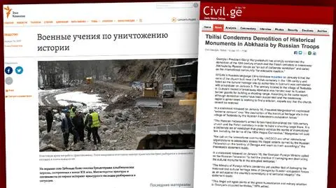 Rosjanie zniszczyli kościół i polski cmentarz w Abchazji