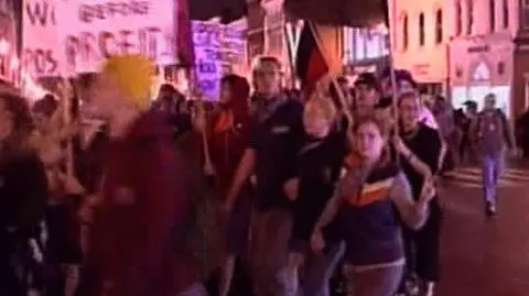 Protest antyglobalistów w Waszyngtonie