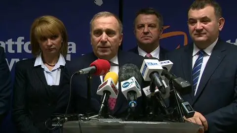 Grzegorz Schetyna o konflikcie Duda-Macierewicz