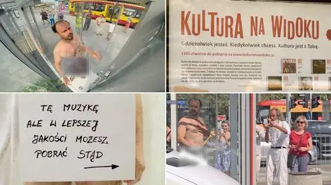 Nagi aktor w centrum miasta. Tak promują "Kulturę Na Widoku"
