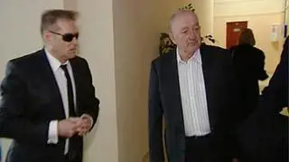 Krzysztof Rutkowski i Włodzimierz Olewnik podczas poprzedniej rozprawy w płockim sądzie 
