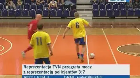 TVN przegrał z reprezentacją policjantów 3:7