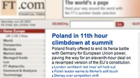 "FT": Merkel postawiła braciom Kaczyńskim ultimatum