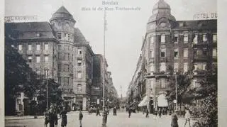 Wlot ul. Kołłątaja i dwa hotele Kronprinz i Nord. Lata 1910- 1914