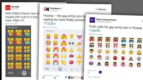 Rosja może zablokować emotikony z parami homoseksualnymi
