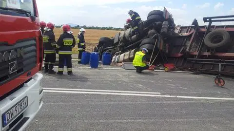 Droga ekspresowa S8 jest zablokowana po wypadku