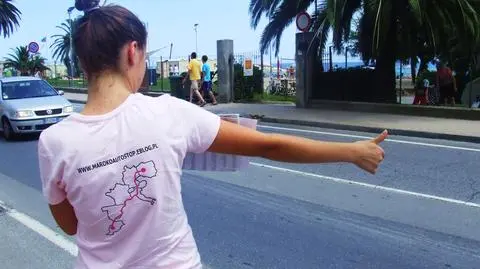 Autostopem ścigają się z Poznania do Wenecji