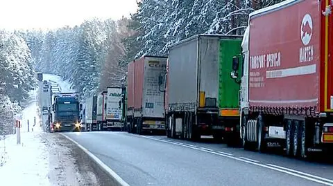 Ponad 40 godzin na granicy z Białorusią. Kolejka ma ponad 20 kilometrów