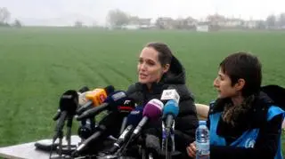 Angelina Jolie w libańskim obozie zaapelowała o rowziązanie kryzysu