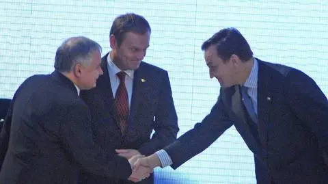 Donald Tusk po podpisaniu Traktatu