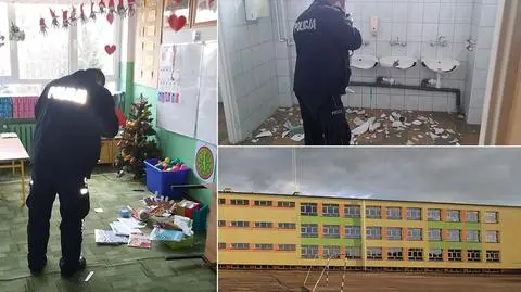 Dubeninki: wandale zniszczyli szkołę i auta