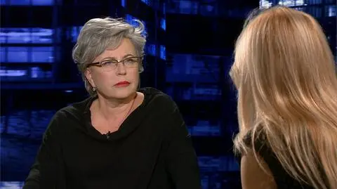 Krystyna Janda była gościem programu "Kropka nad i"