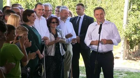 Prezydent w Kopaninie Kaliszańskiej. Pierwszy wyjazd Dudy w teren