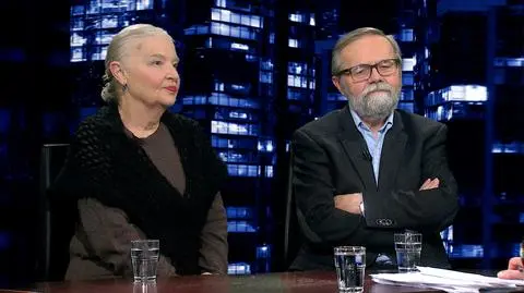 Jadwiga Staniszkis i Ryszard Bugaj w "Kropce nad i"