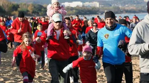 4,5 tysiąca biegaczy na plaży