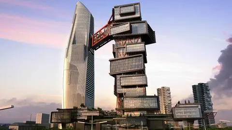 Wieżowiec jak rakieta kosmiczna