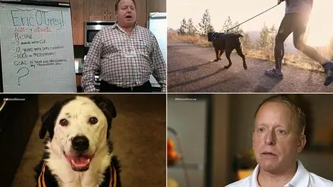 "Pies ze schroniska uratował mi życie". Razem schudli 75 kg