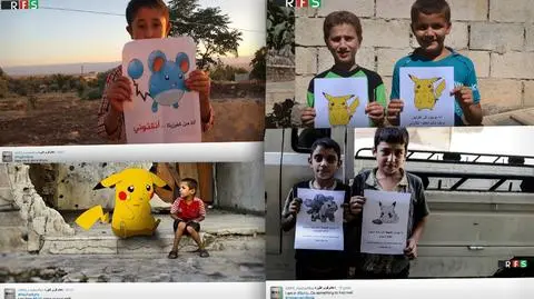 Gra Pokemon Go jako apel dzieci o pomoc 