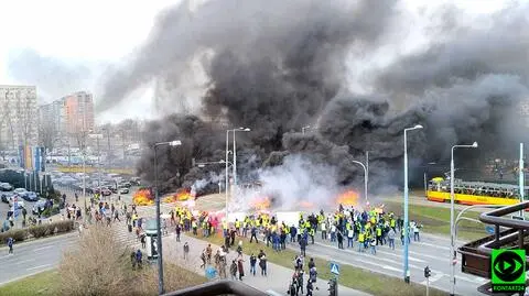 Protest rolników w Warszawie. Zatrzymania i komentarz ministra Brudzińskiego