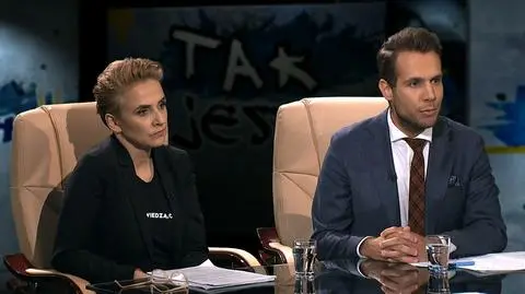 Joanna Scheuring-Wielgus i Jan Kanthak w "Tak jest" w TVN24