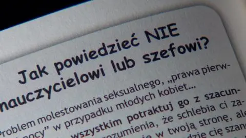 Książka z kontrowersyjnymi poradami, jak reagować na molestowanie seksualne