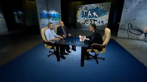 ks. Andrzej Kobylińśki i Maciej Konieczny w Tak jest