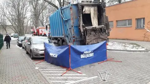 Starszy mężczyzna zabity przez śmieciarkę