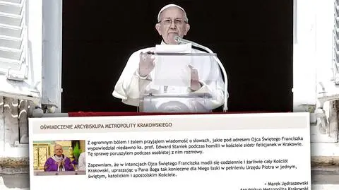 Ksiądz Staniek modlił się o "szybkie odejście do Domu Ojca" papieża Franciszka (fragment homilii z 25 lutego)