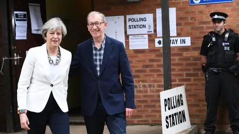 Theresa May z mężem głosowali w Sonning